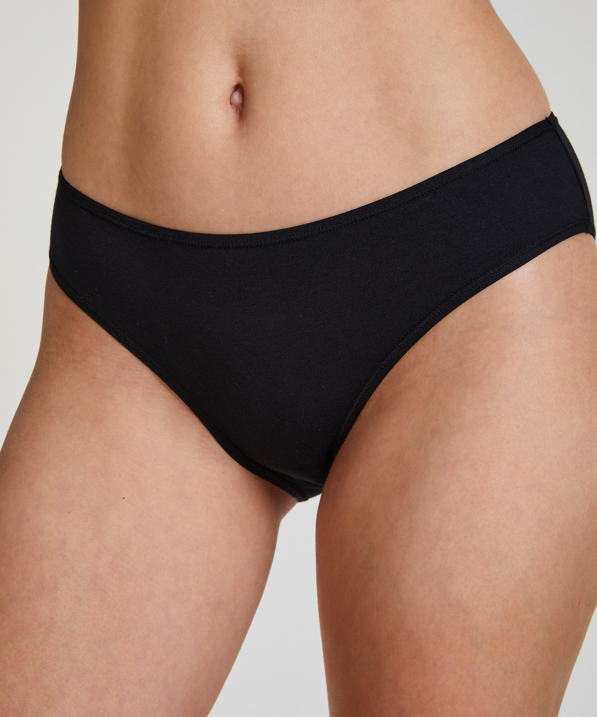 2 Cotton Briefs Kim, Black, main