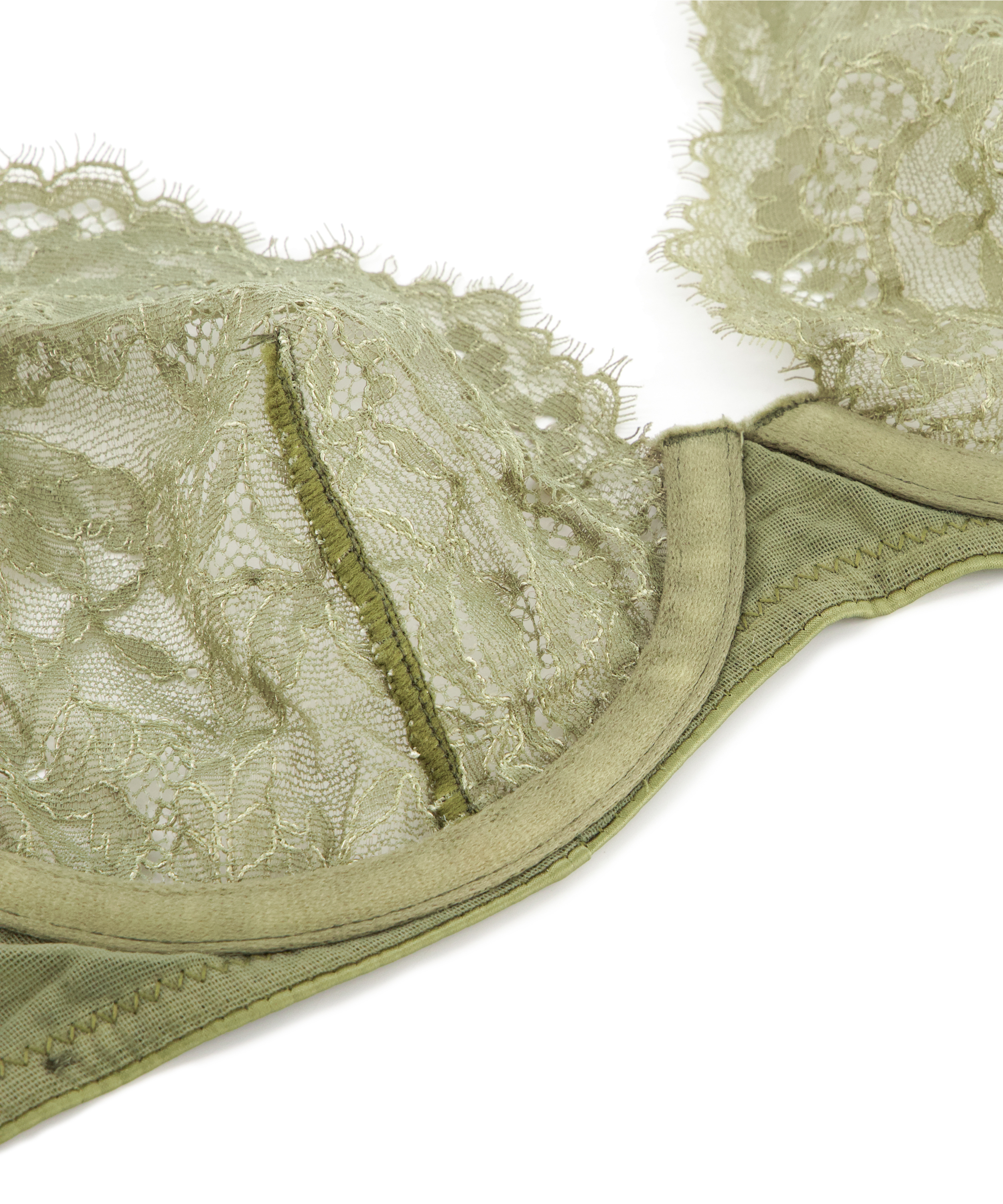 Cecile Non-Padded Underwired Bra, Green, main