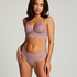 Shiloh Padded Non-wired Longline Bra, Purple