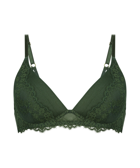 Miley padded non-underwired bra, Green