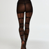 Bow 30 denier tights, Black
