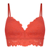Shiloh Padded Non-wired Longline Bra, Red