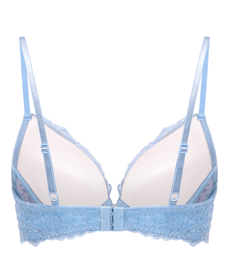Marine Padded Underwired Push-Up Bra, Blue