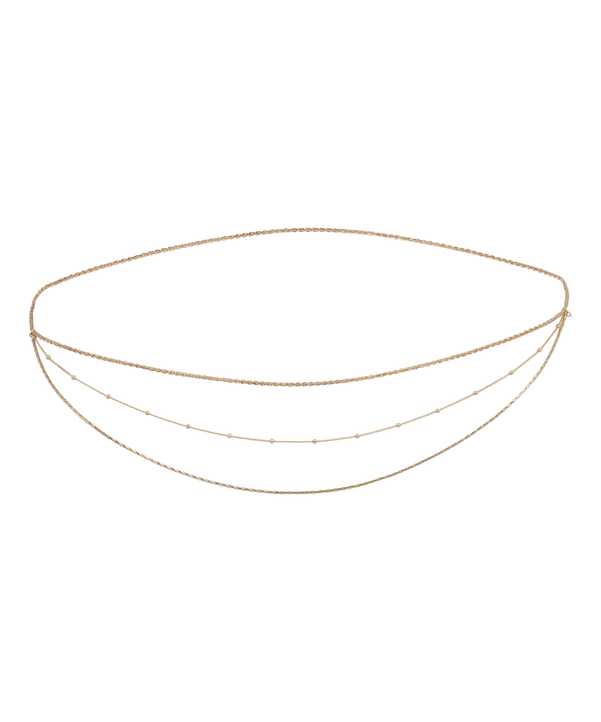 Pearl Hip Chain, Yellow, main