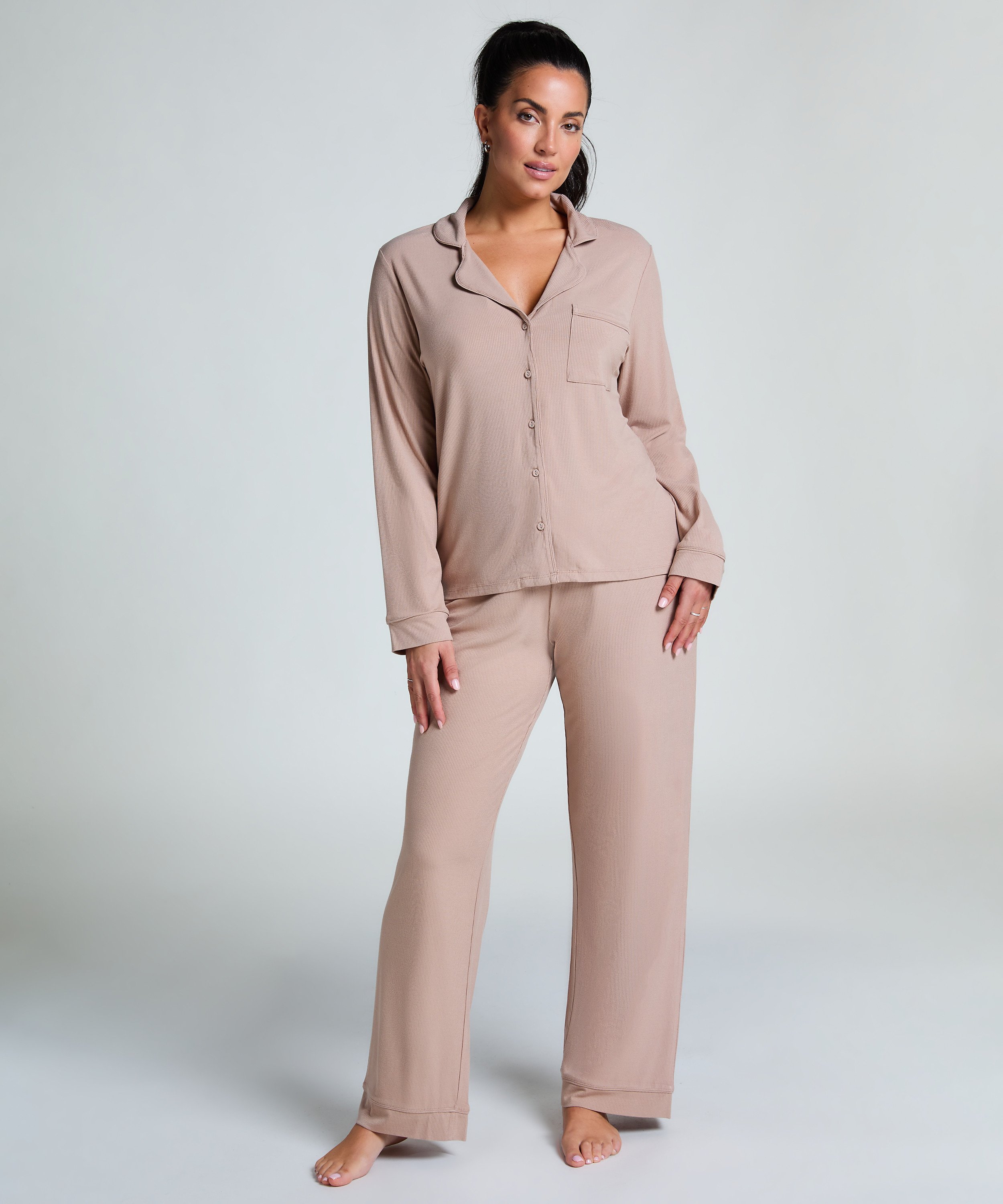 Jacket Rib Essential, Beige, main