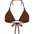 Kallua Triangle Bikini Top, Brown
