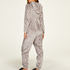 Flannel Fleece Onesie, Grey