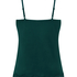 Velours Lace Cami Top, Green