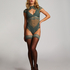 Stay Ups 15 Denier Lace, Green