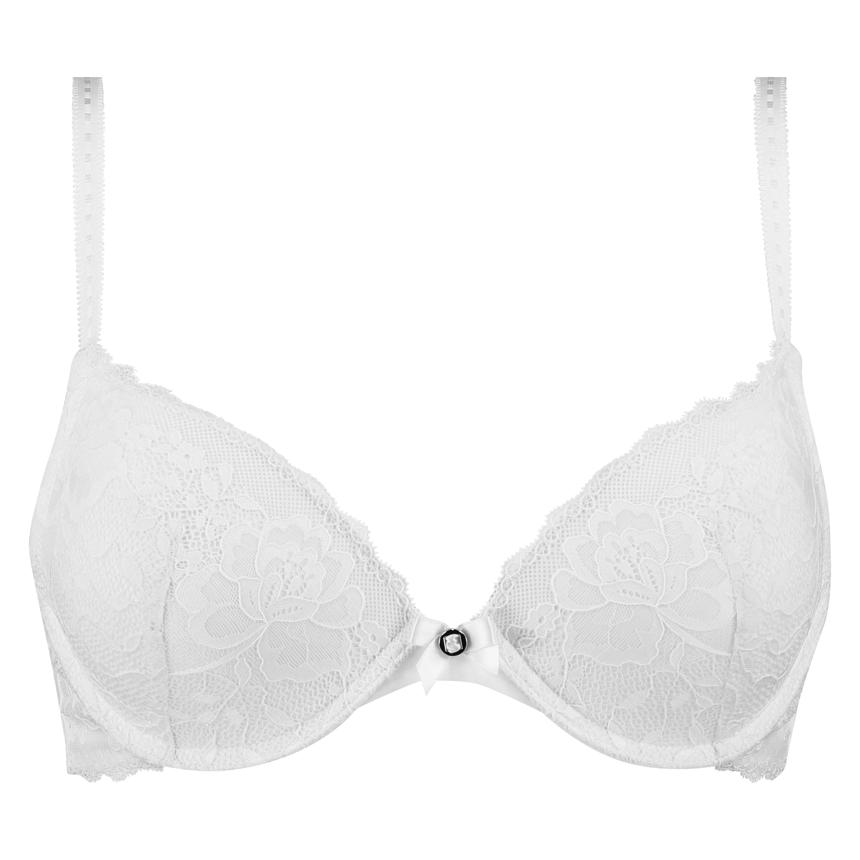 Maya Padded Underwired Push-Up Bra, White, main