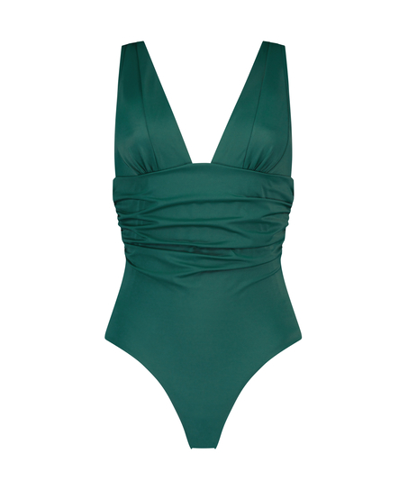 Luxe Shaping Swimsuit, Green