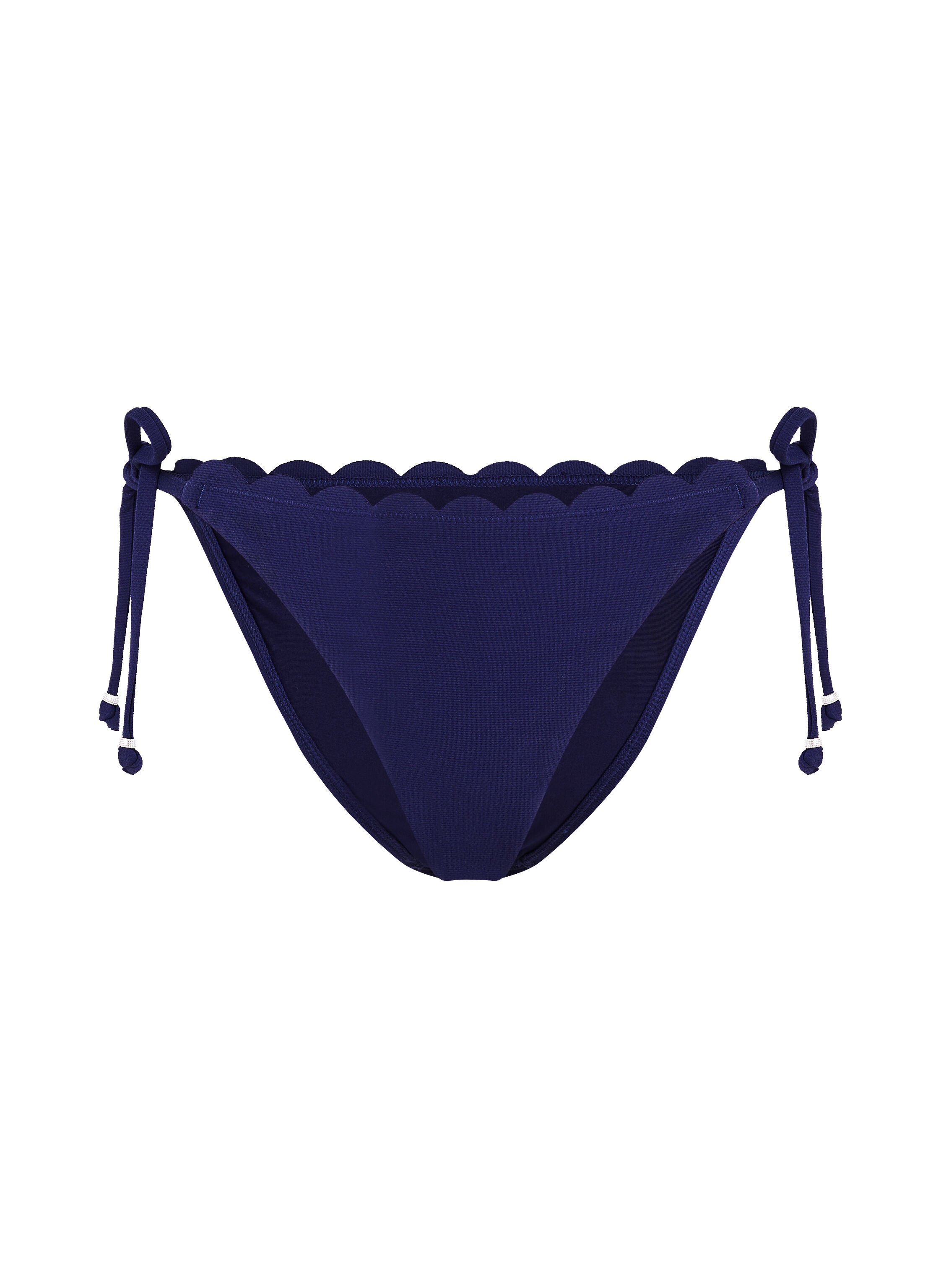 Scallop Bikini Bottoms, Blue