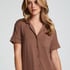 Essential Jersey Short-Sleeved Jacket, Brown