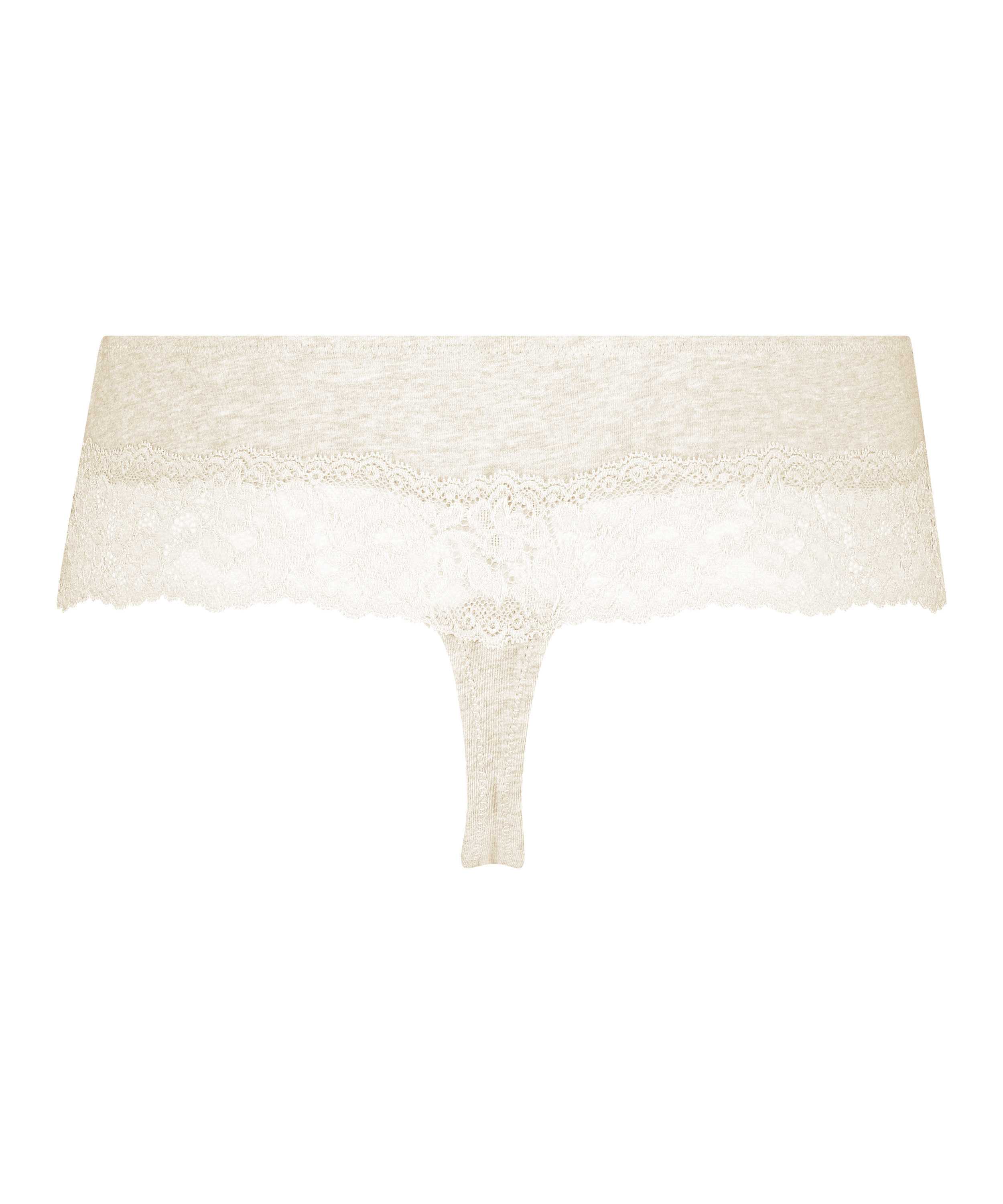 Cotton boxer thong, Beige, main
