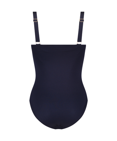 Scallop swimsuit, Blue