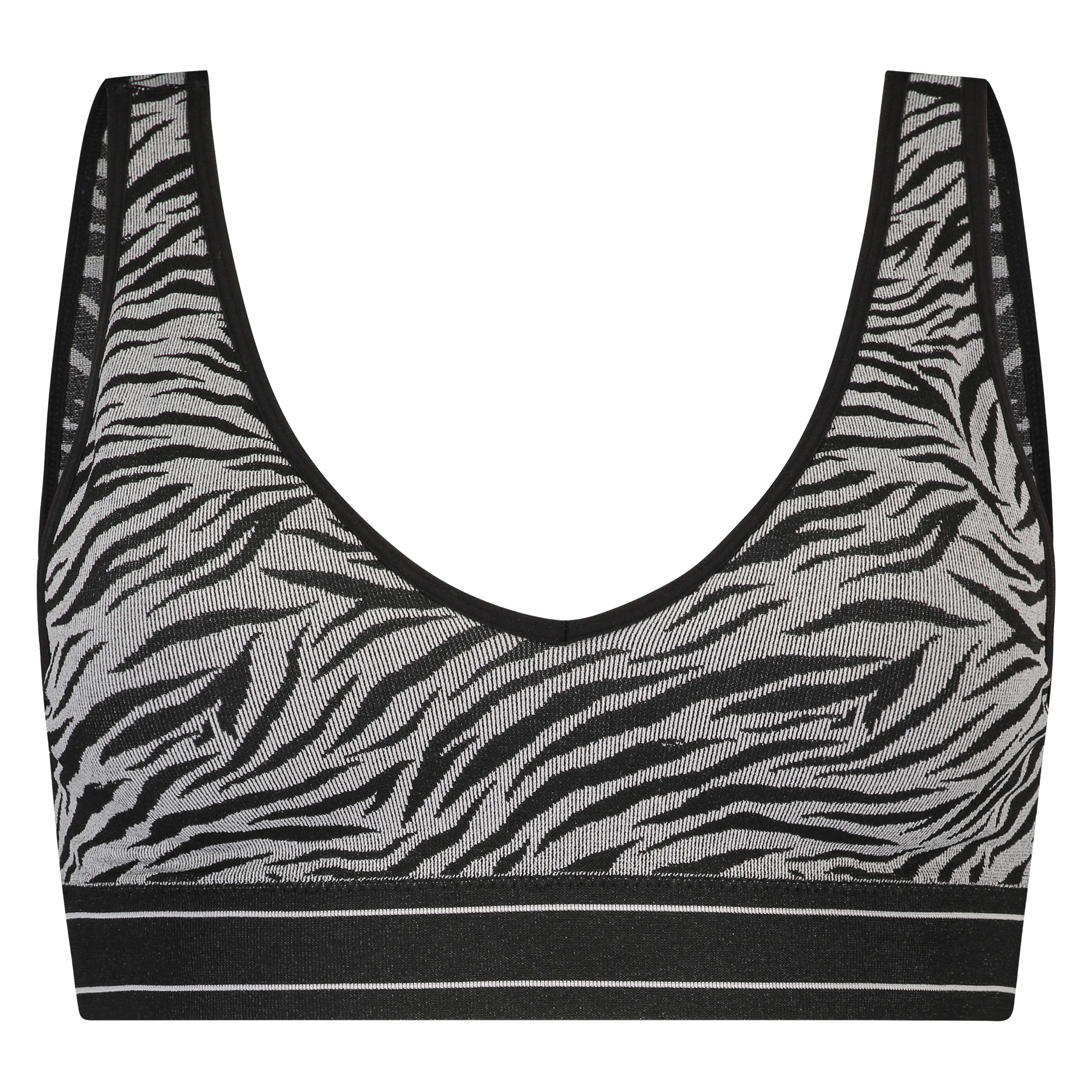 Eliza seamless bralette, Grey, main