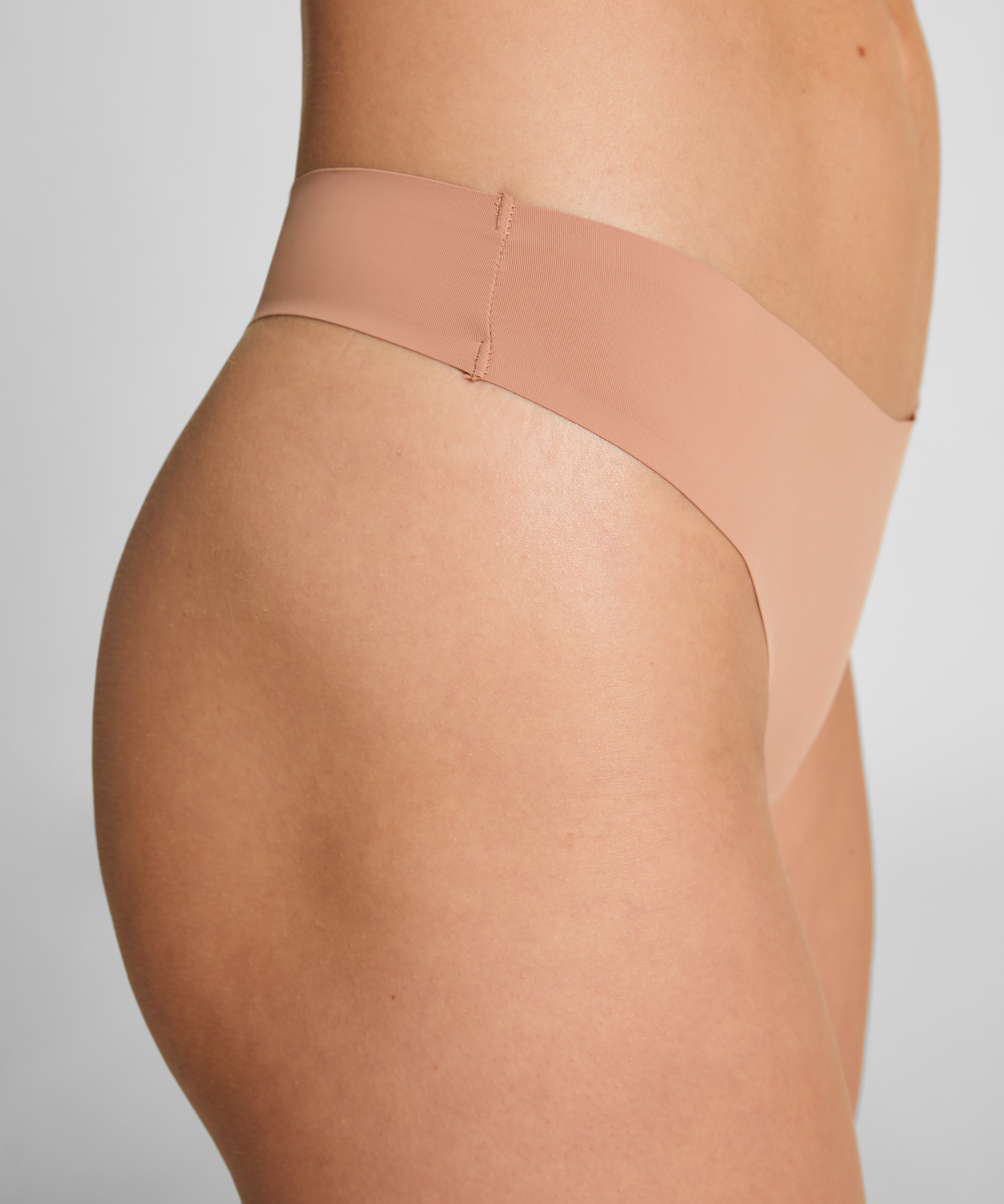 3-pack invisible thongs, Brown, main