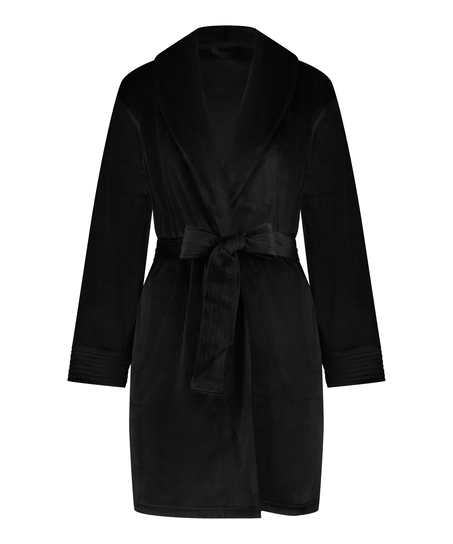 Velours Bathrobe, Black