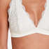 Halter racerback bralette, White