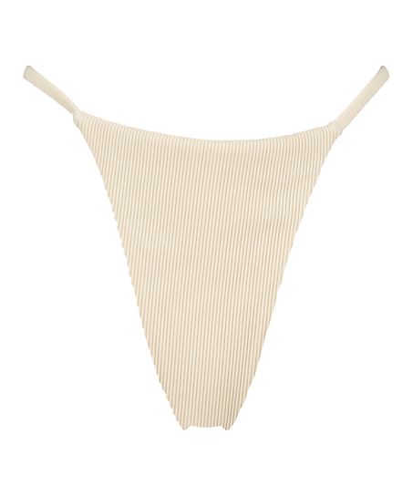 High-cut bikini bottoms Texture HKM x NA-KD, White