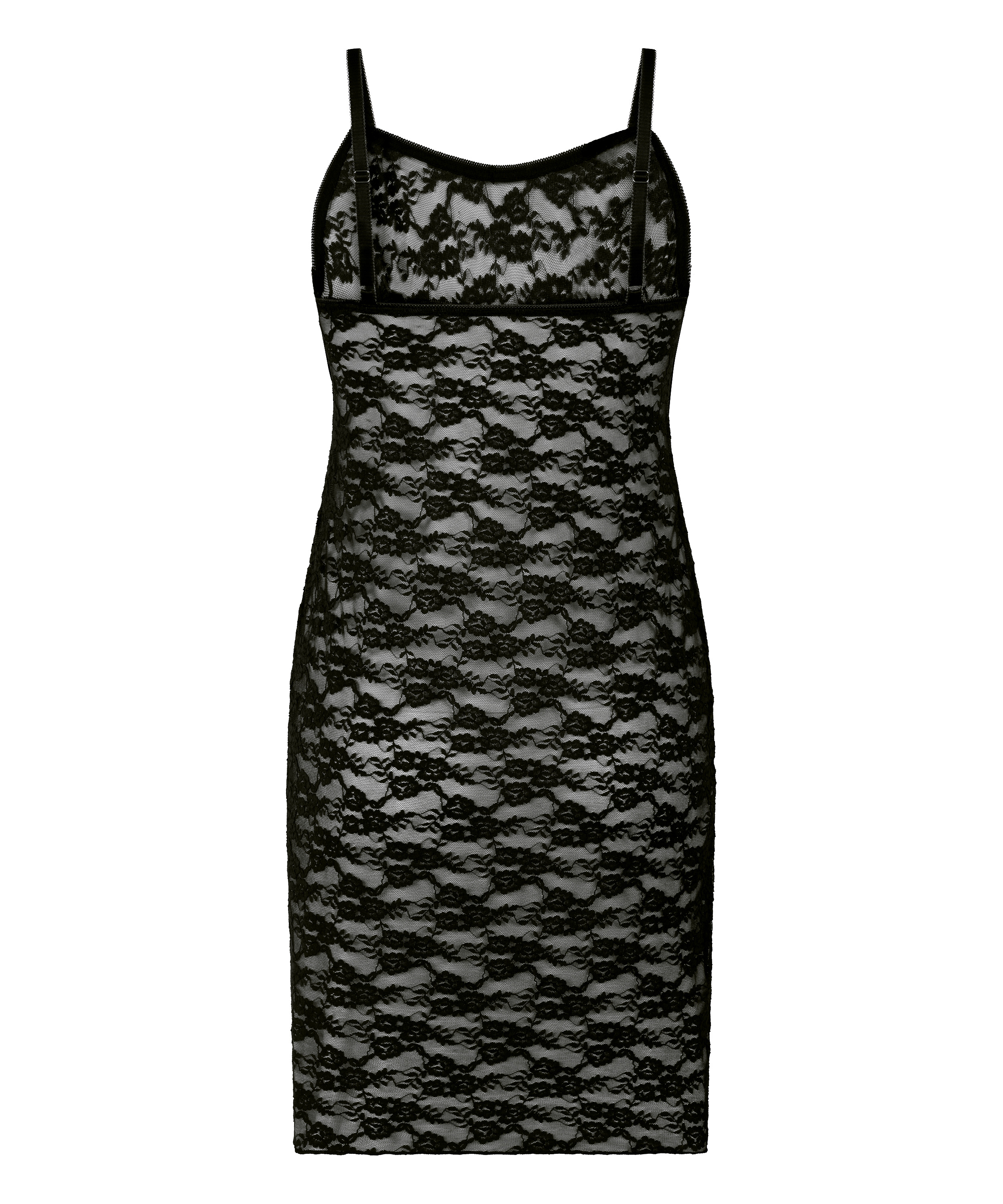 Slipdress Allover Lace, Black, main