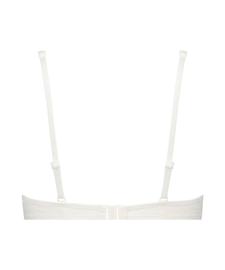 Sri Lanka Padded Push-Up Underwired Bikini Top, White