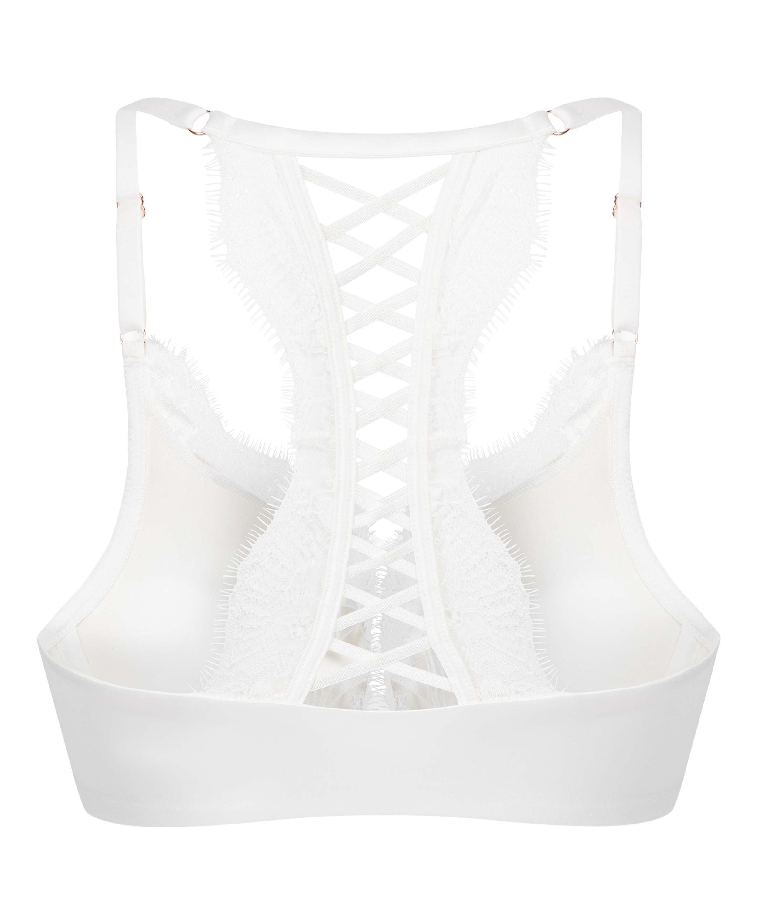 Tiah Padded Underwired Push-up Bra, White, main