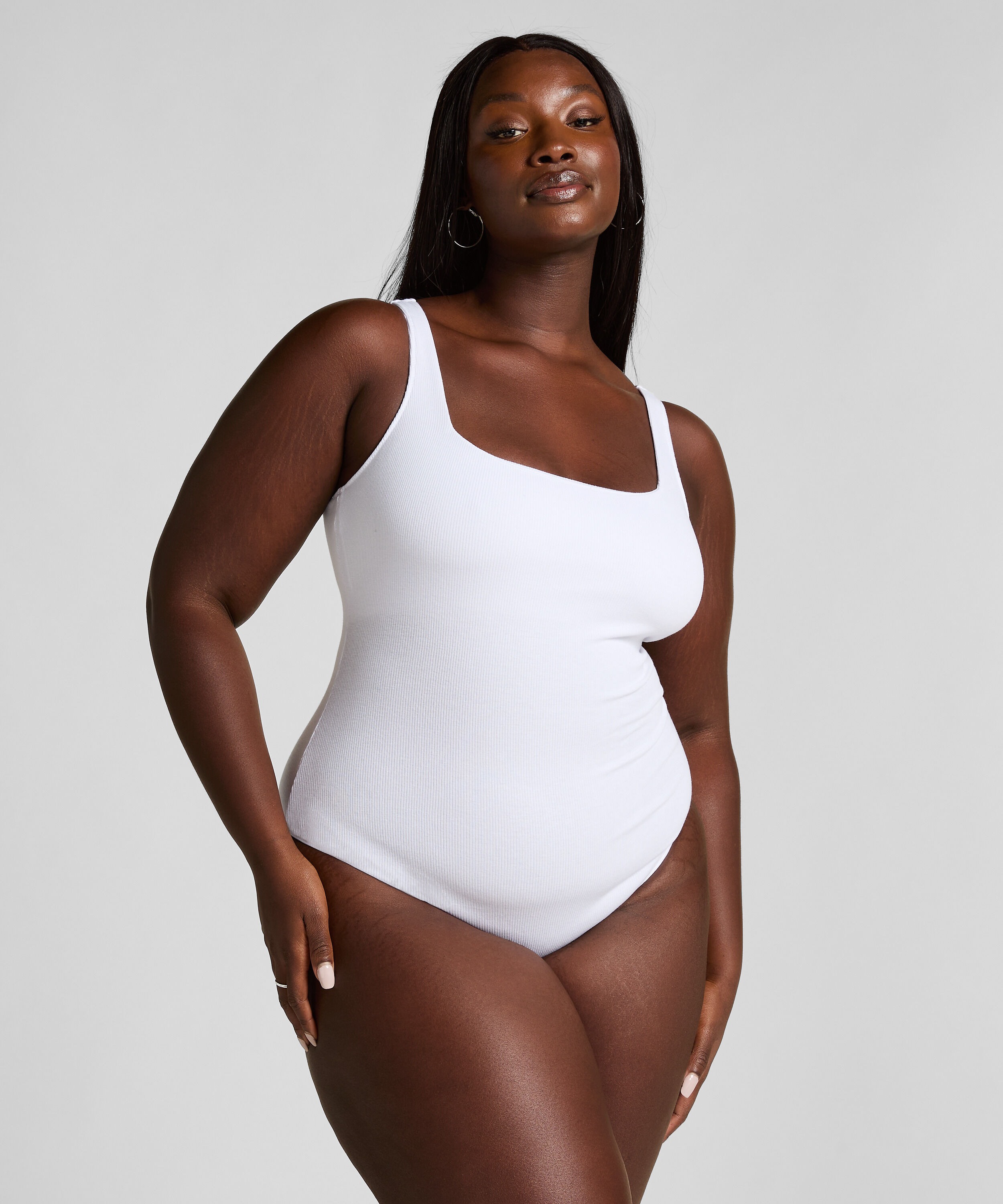 Cotton Rib Body, White
