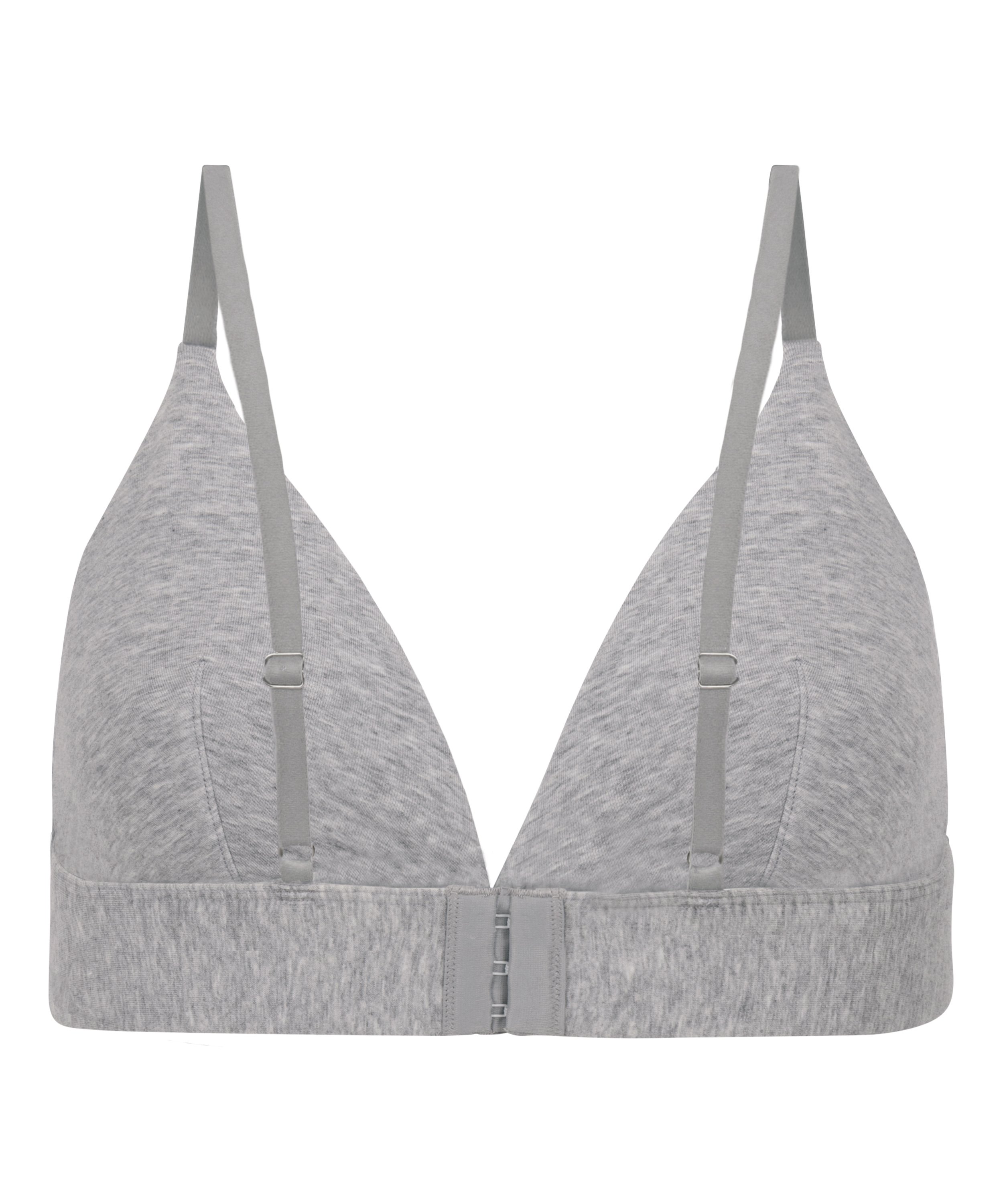 Cotton Bralette, Grey, main