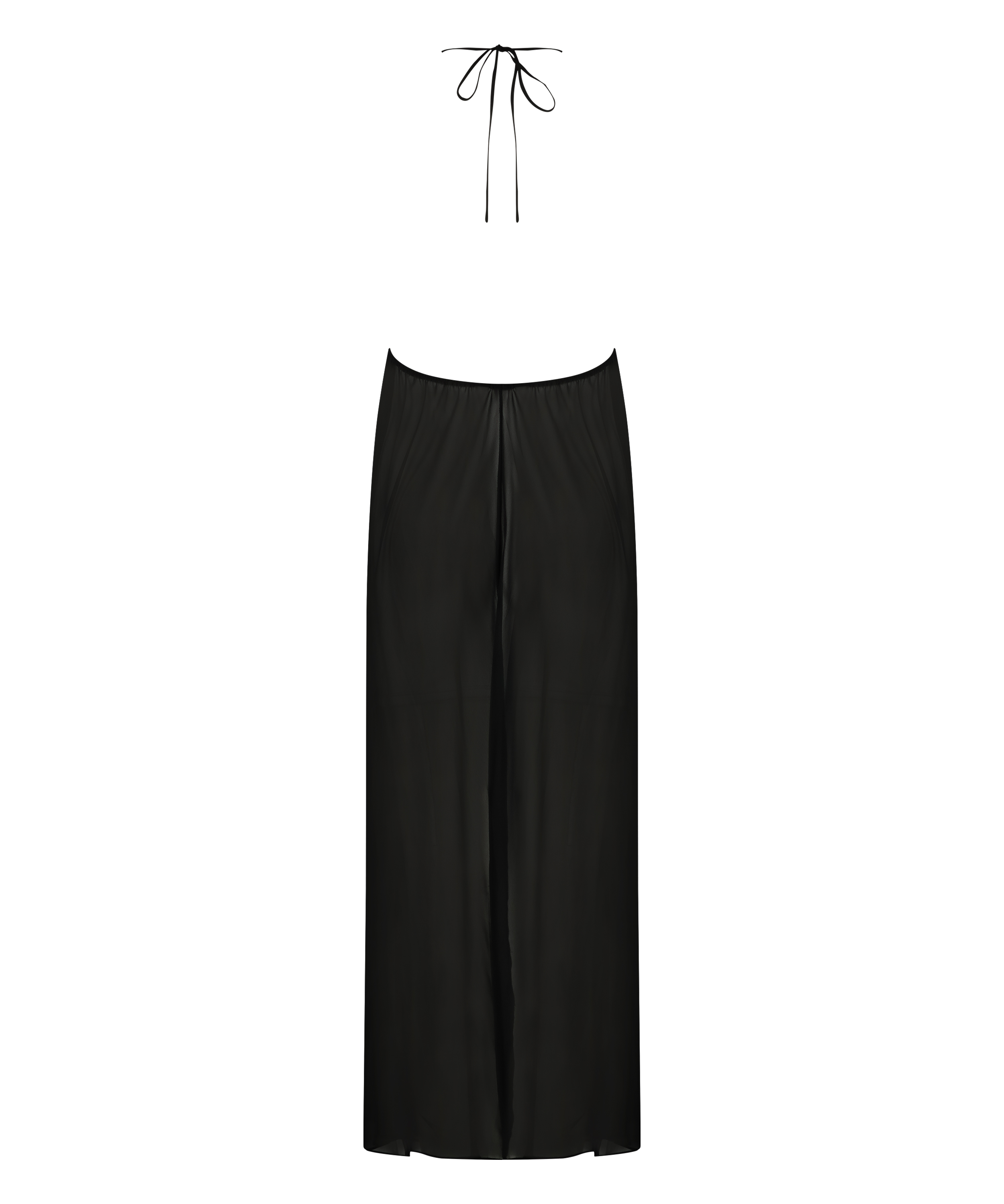 Lily Satin Chiffon Dress, Black, main