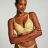 Sali Padded Underwired Longline Bra, Yellow