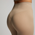 HKMX High waisted seamless sport legging, Beige