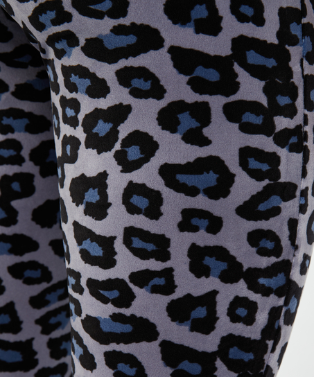 Velvet leggings, Grey