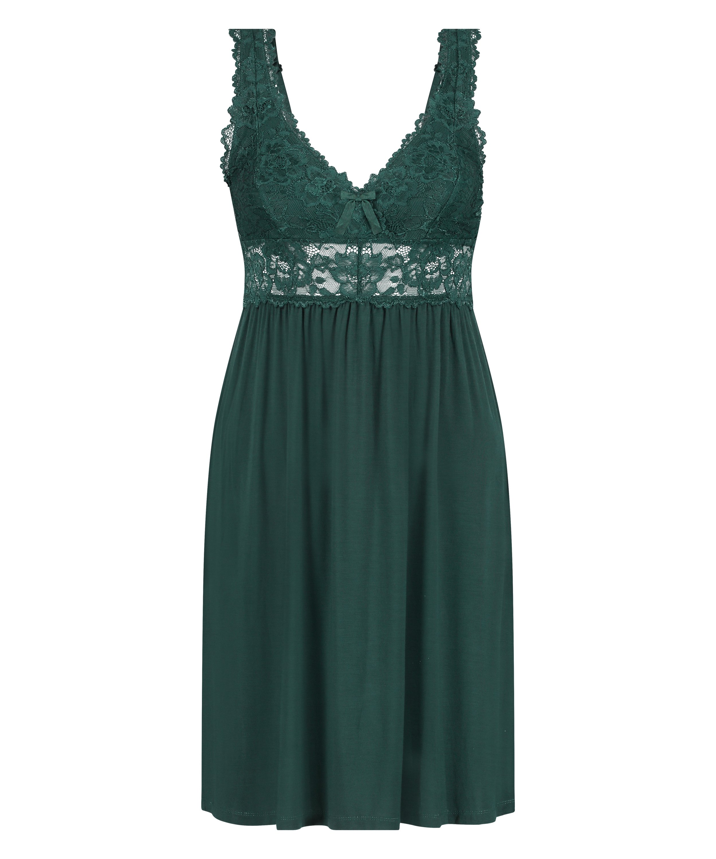 Nora Lace Slip Dress, Green, main