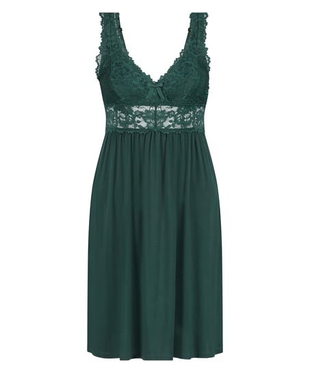 Nora Lace Slip Dress, Green