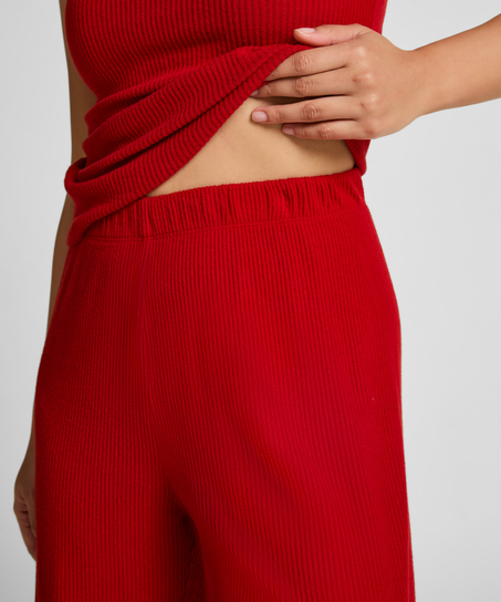 Brushed Jersey Trousers, Red