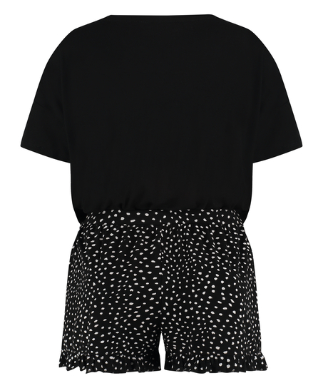 Short Pyjama Set, Black