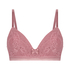 Bessie Padded Non-Wired Bra Pink Ribbon, Pink