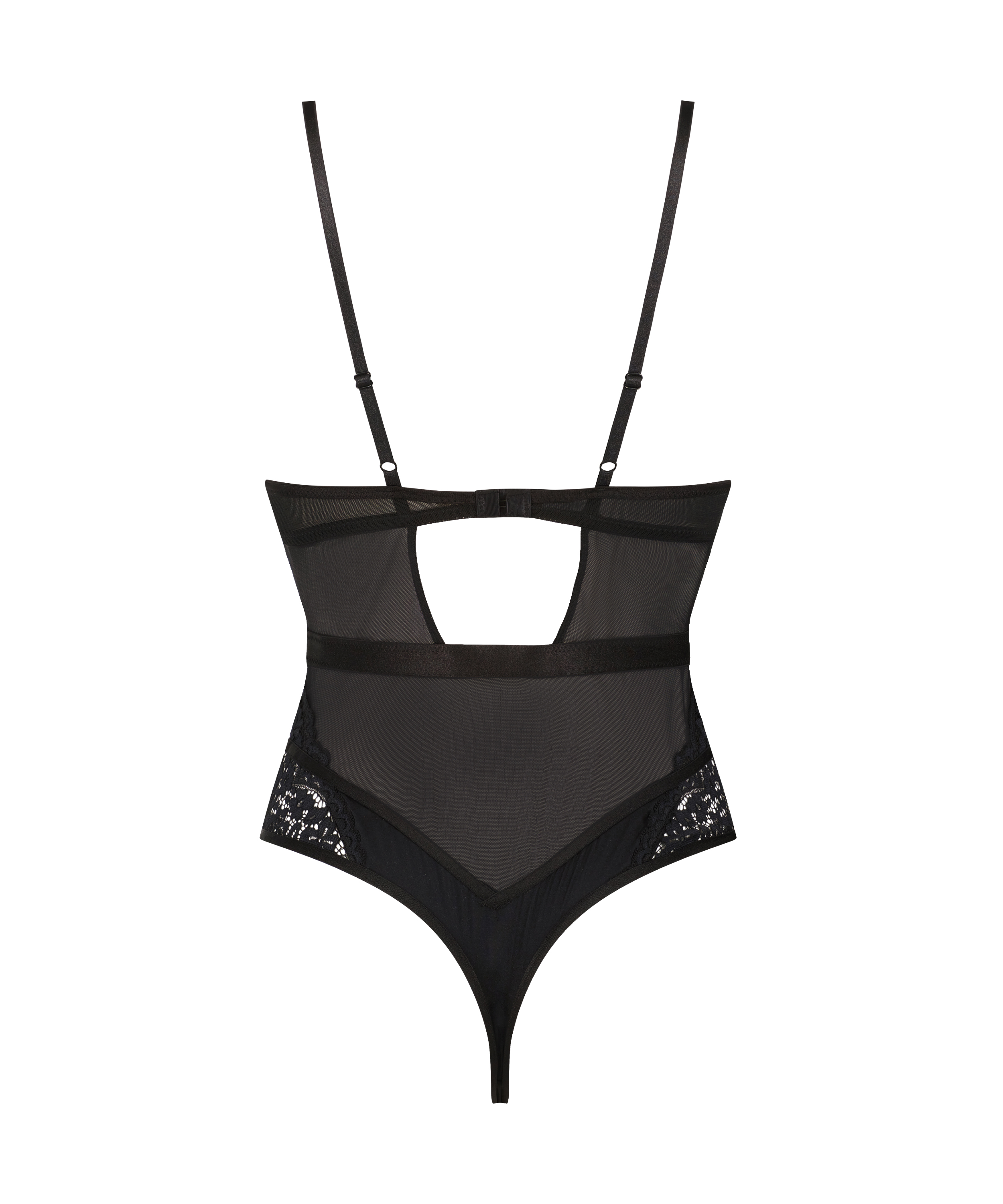 Rose underwired body, Black, main