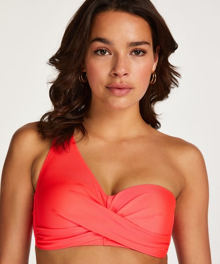 Cairo Bandeau Bikini Top, Red