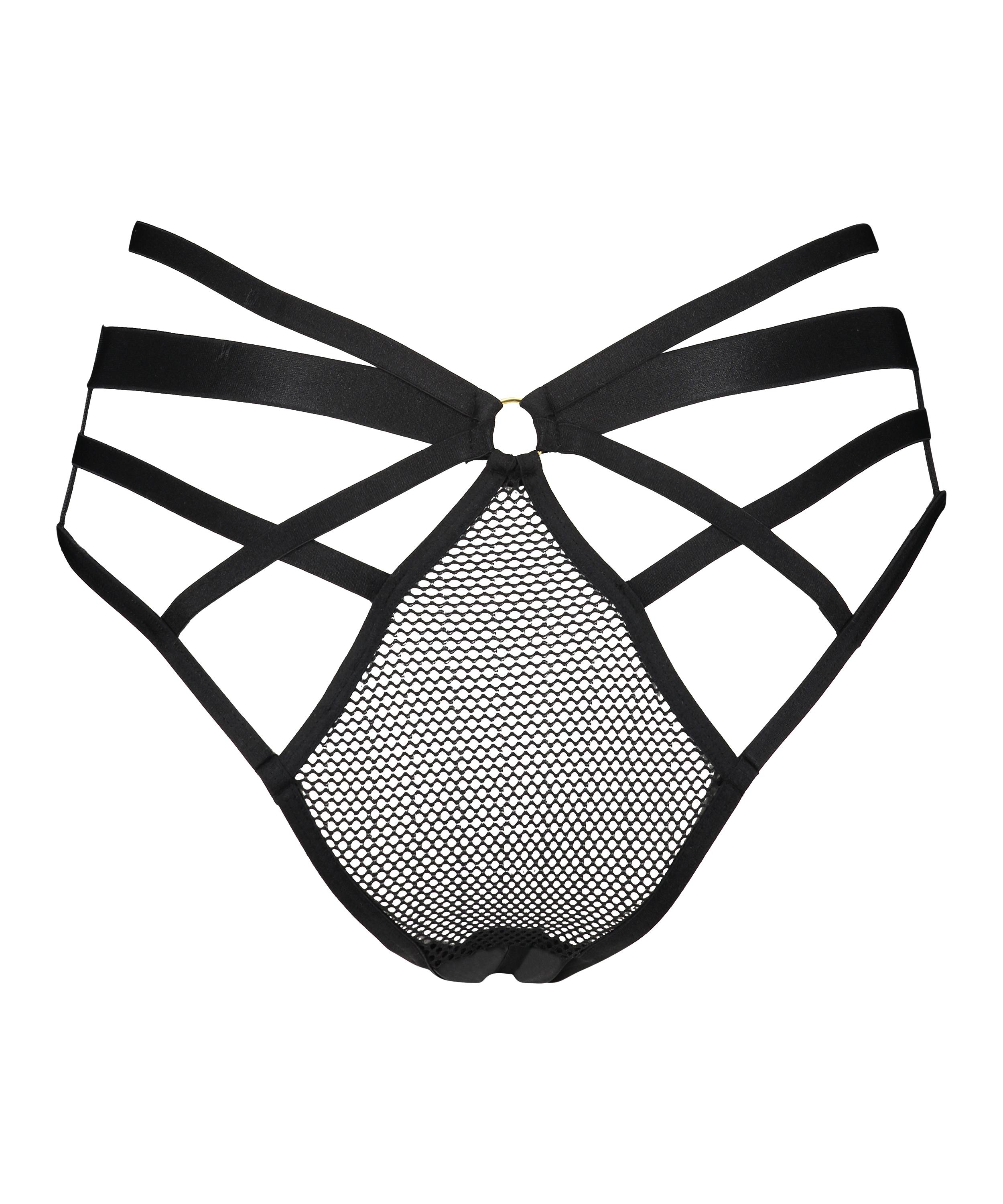 Sting Open Crotch Brazilian, Black, main