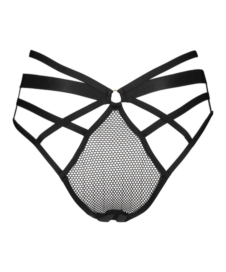 Sting Open Crotch Brazilian, Black