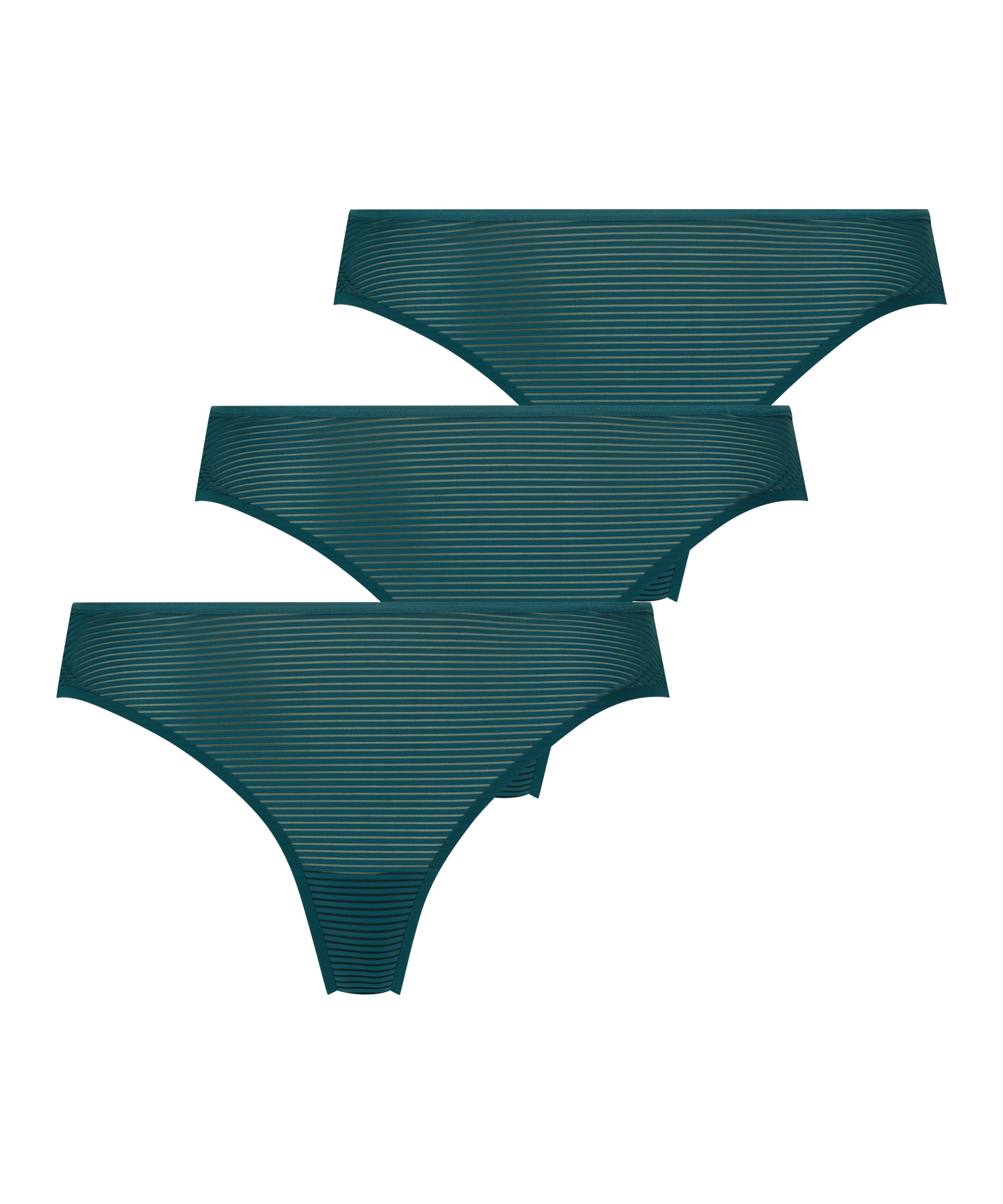 3-pack Invisible Thong, Green, main