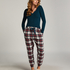 Flannel Pyjama Pants, White