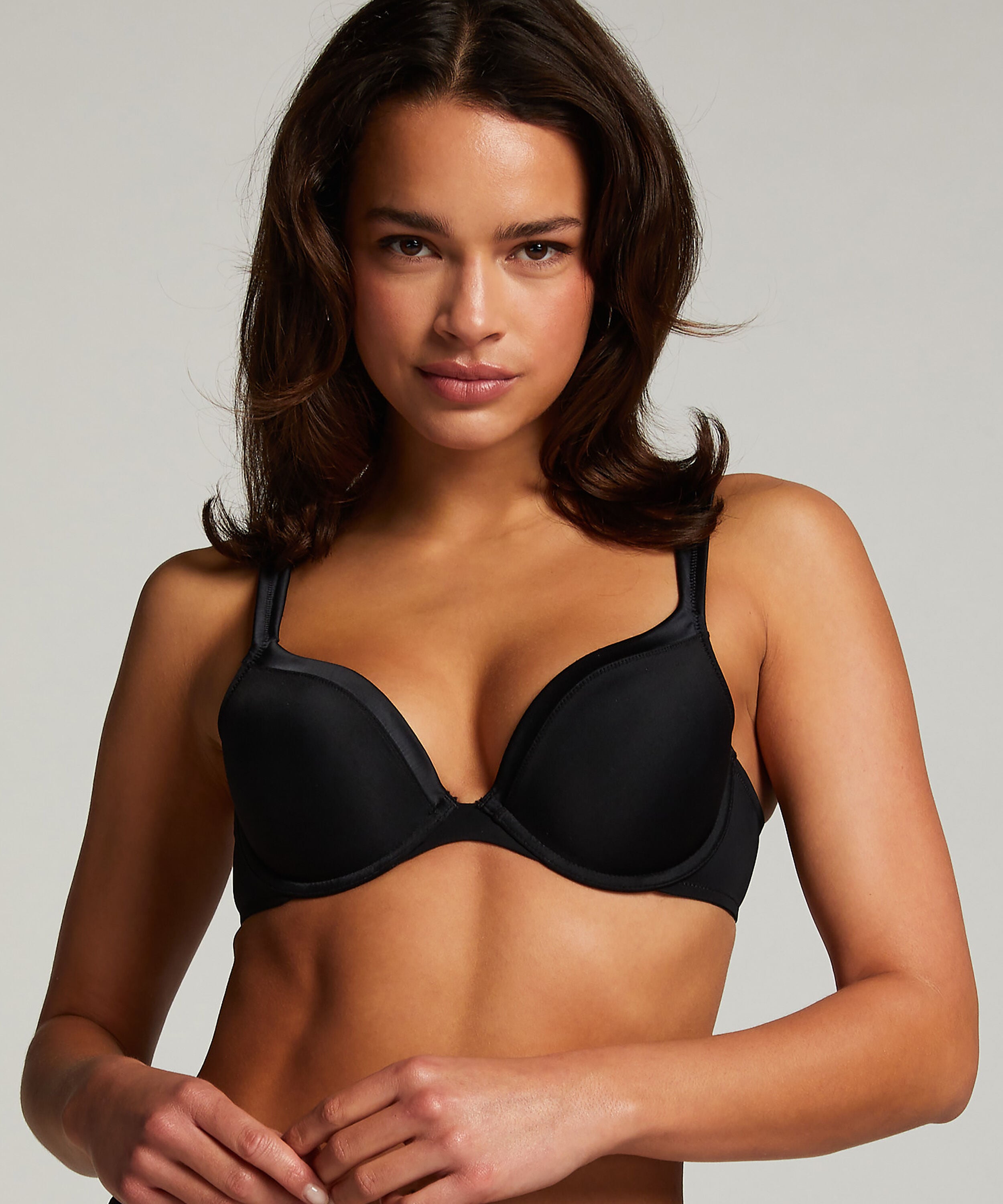 Padded Underwired Bra Satin Fleece