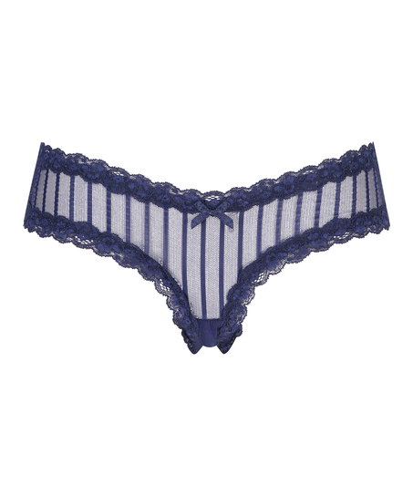 V-shape Mesh Brazilian, Blue