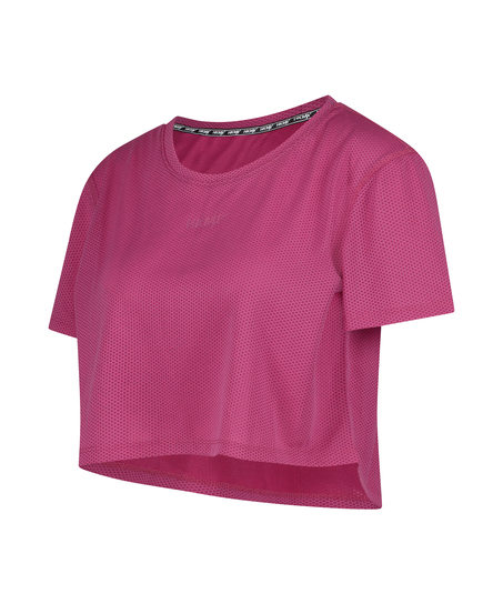 HKMX Mesh Crop Top, Pink