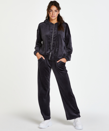 Velours Pyjama Bottoms, Grey