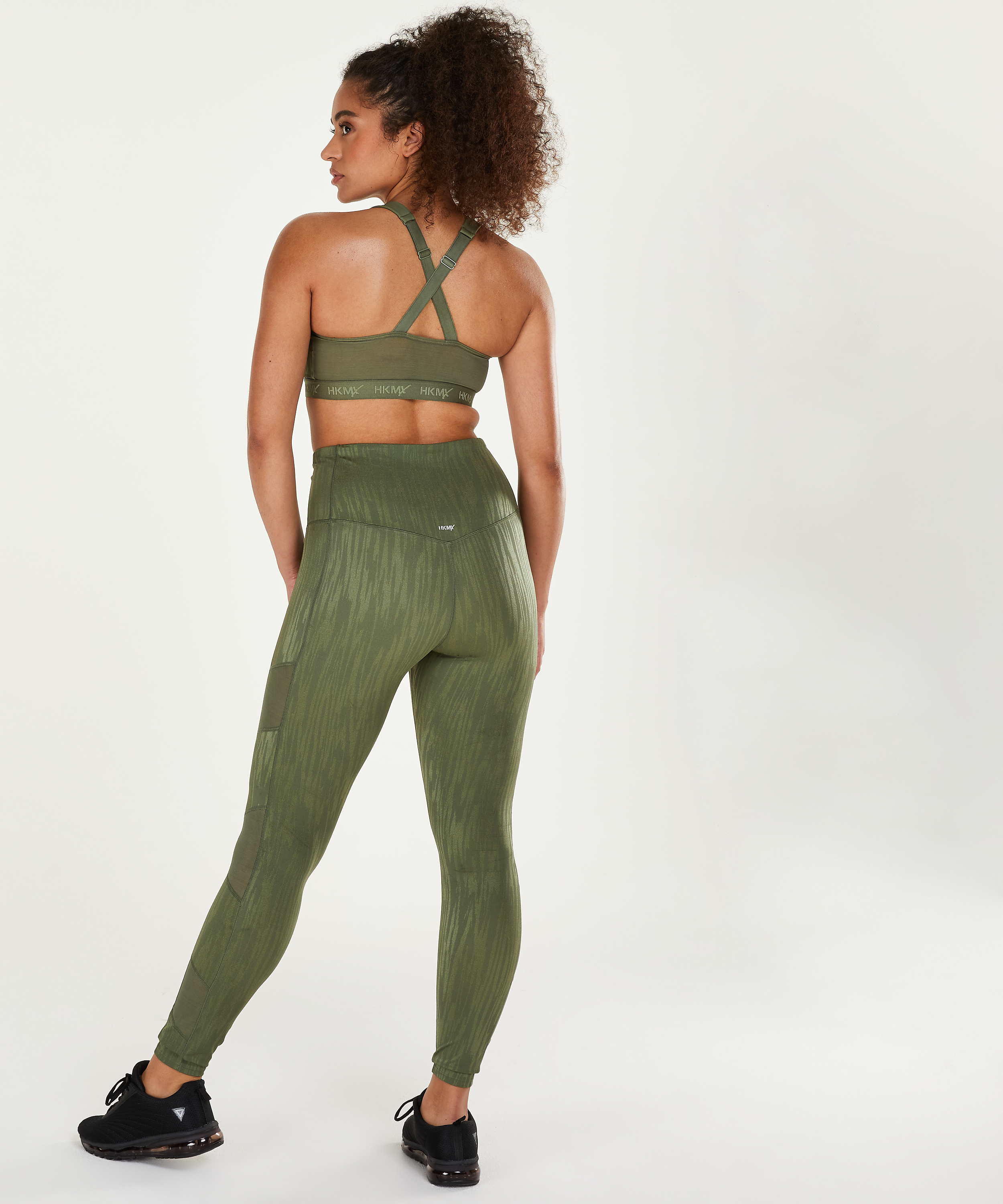 HKMX Sports bra The Pro Level 3, Green, main