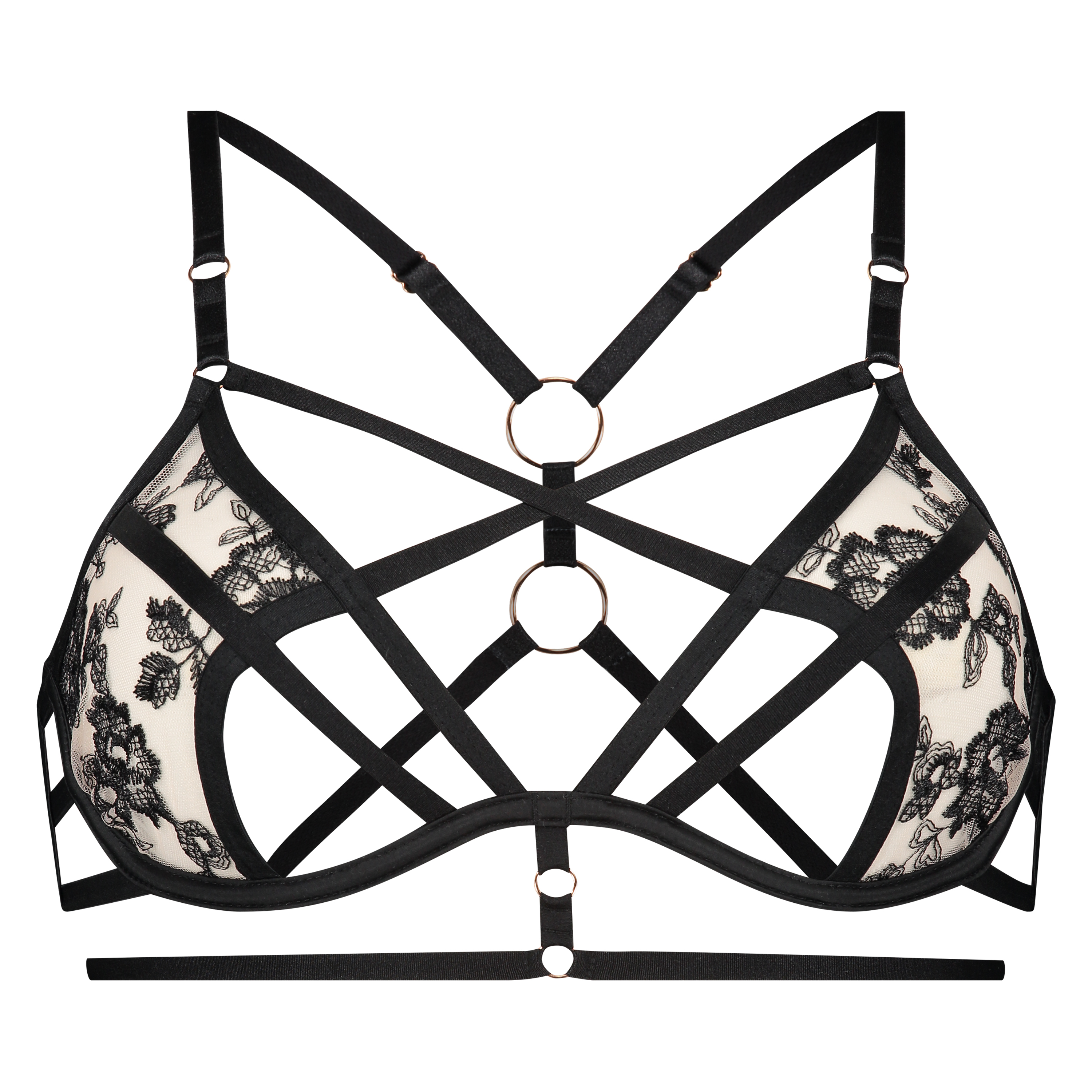 Dahlia Non-Padded Underwired Bra, Black, main